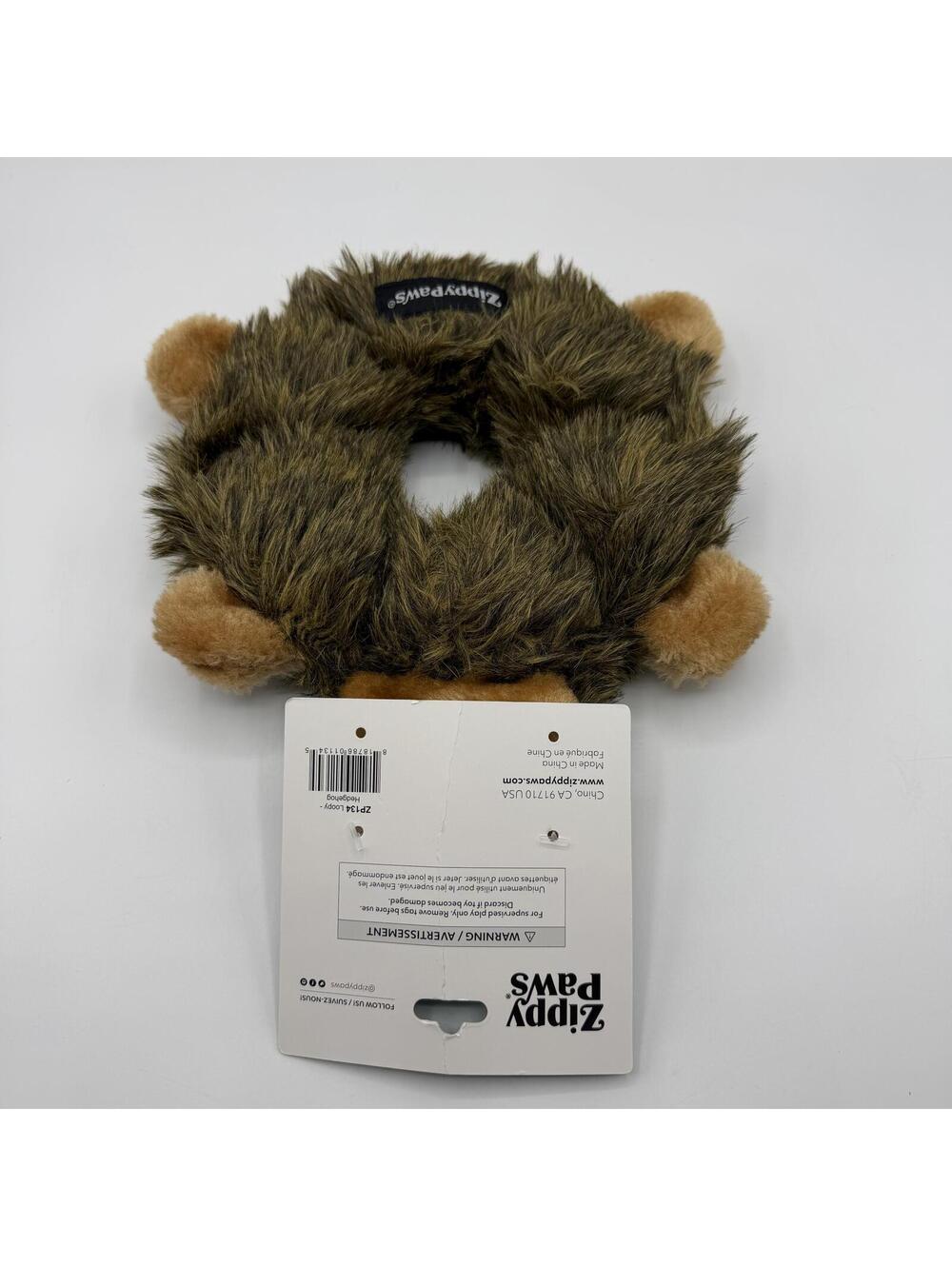 ZippyPaws Loopy Squeaker Plush Squeak Toys Dog Toy Hedgehog ZP134 Zippy Paws - Picture 4 of 5